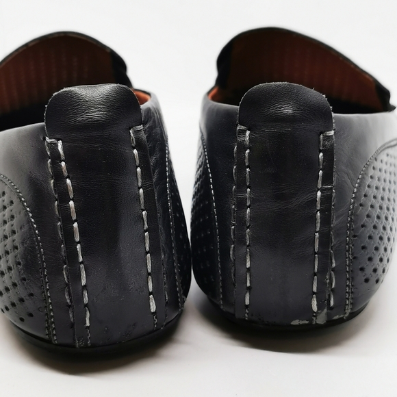 Florsheim Shoe Company Black Leather Slip On Loafers Mens Size 44 - Picture 5 of 9